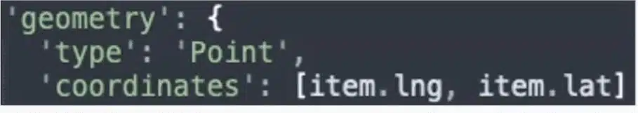 Code needed to map points on a map-based application